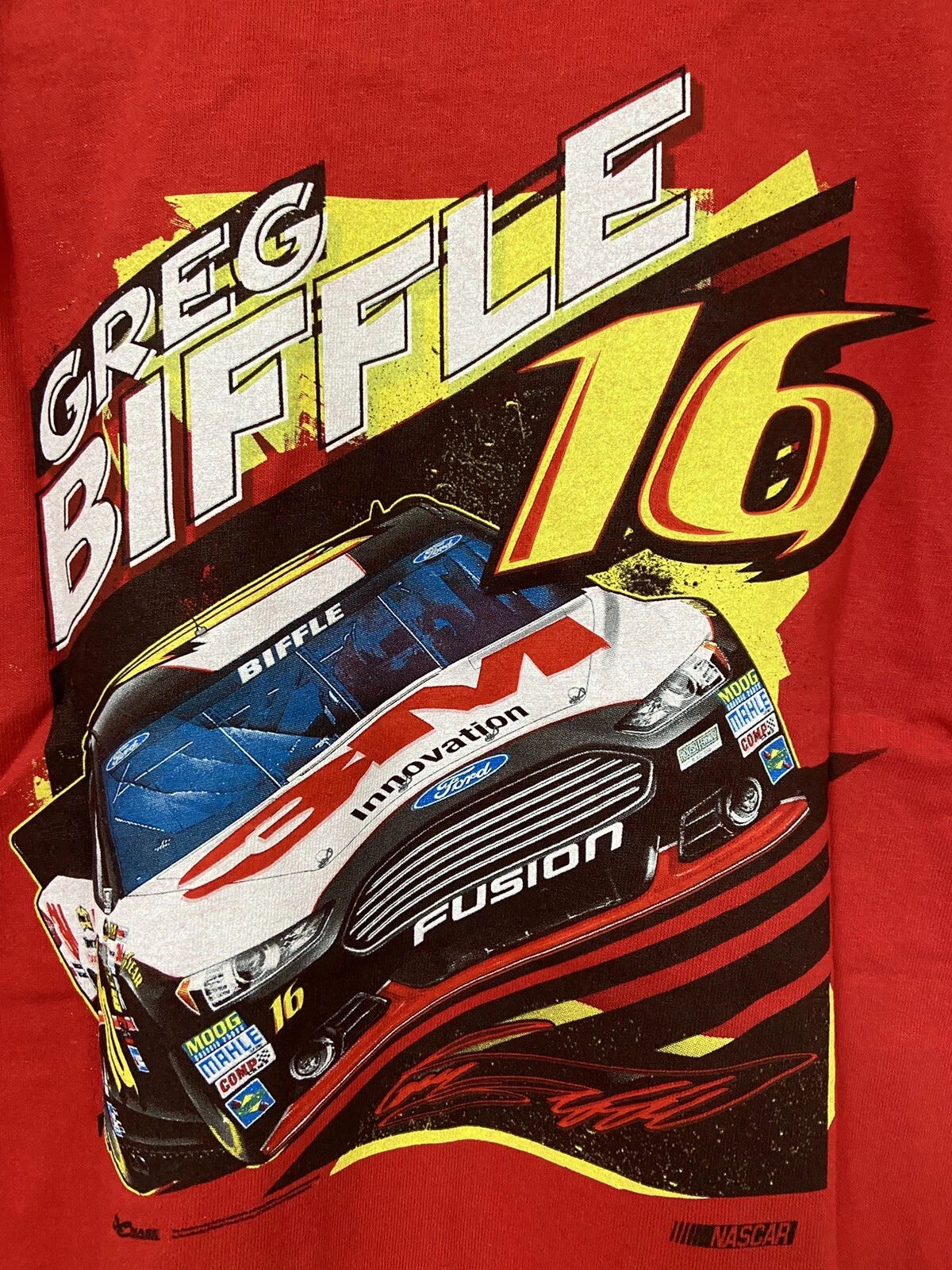 Greg Biffle # 16  Red Epic Youth Shirt 2 Sided Chase ,Roush Fenway Medium   C