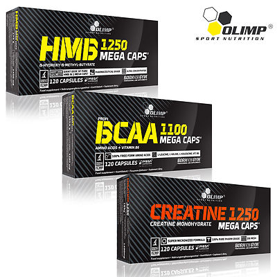 HMB + BCAA + Creatine Monohydrate 90/180 Caps. Muscle Mass Growth Anabolic Pills