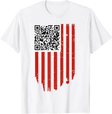 Funny QR Trump Dancing Dance Code red and white T-Shirt T-Shirt