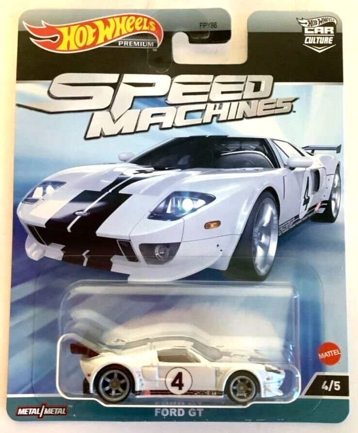 Hot Wheels Premium 1:64 Ford GT Speed Machines Diecast Car HKC46