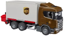 Bruder 1/16 Scania Super 560R UPS Logistics Truck with Forklift 03582