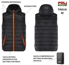 STOCKER GILET IMBOTTITO SMANICATO E CAPPUCCIO RISCALDANTE CON BATTERIA TAGLIA M
