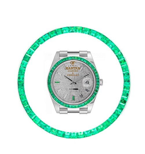 moissanite rolex bezel