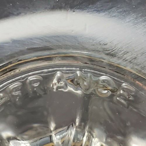 Vagaja de vidrio transparente copa de agua pétalos Arcoroc D'Arques Durand Francia de colección - Imagen 6 de 8