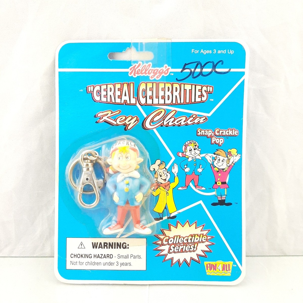Rice Krispies Kellogg's Cereal Celebrities Key Chain Crackle 1998