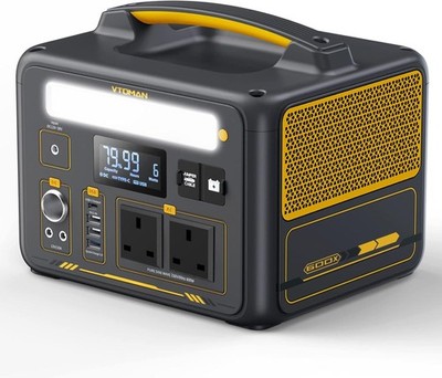 VTOMAN Jump 600X Tragbare Powerstation 600W LiFePO4 Solargenerator für Camping