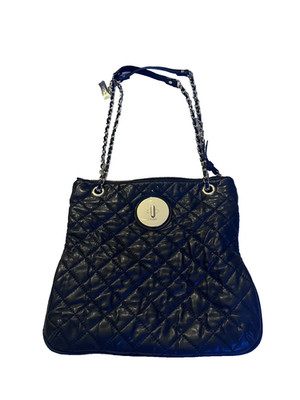 DKNY Quilted Soft Leather Handbag Shoulder Bag Chain Straps Bag