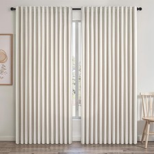 Extra Wide 100 Inch Length Blackout Curtains  Drapes 96 Inches Long 2 Panels