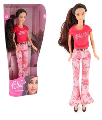 Seltene Fulla Puppe lässig Mode Outfit Oberteil Hose Gürtel islamisches Kleid Spielzeug Geschenk