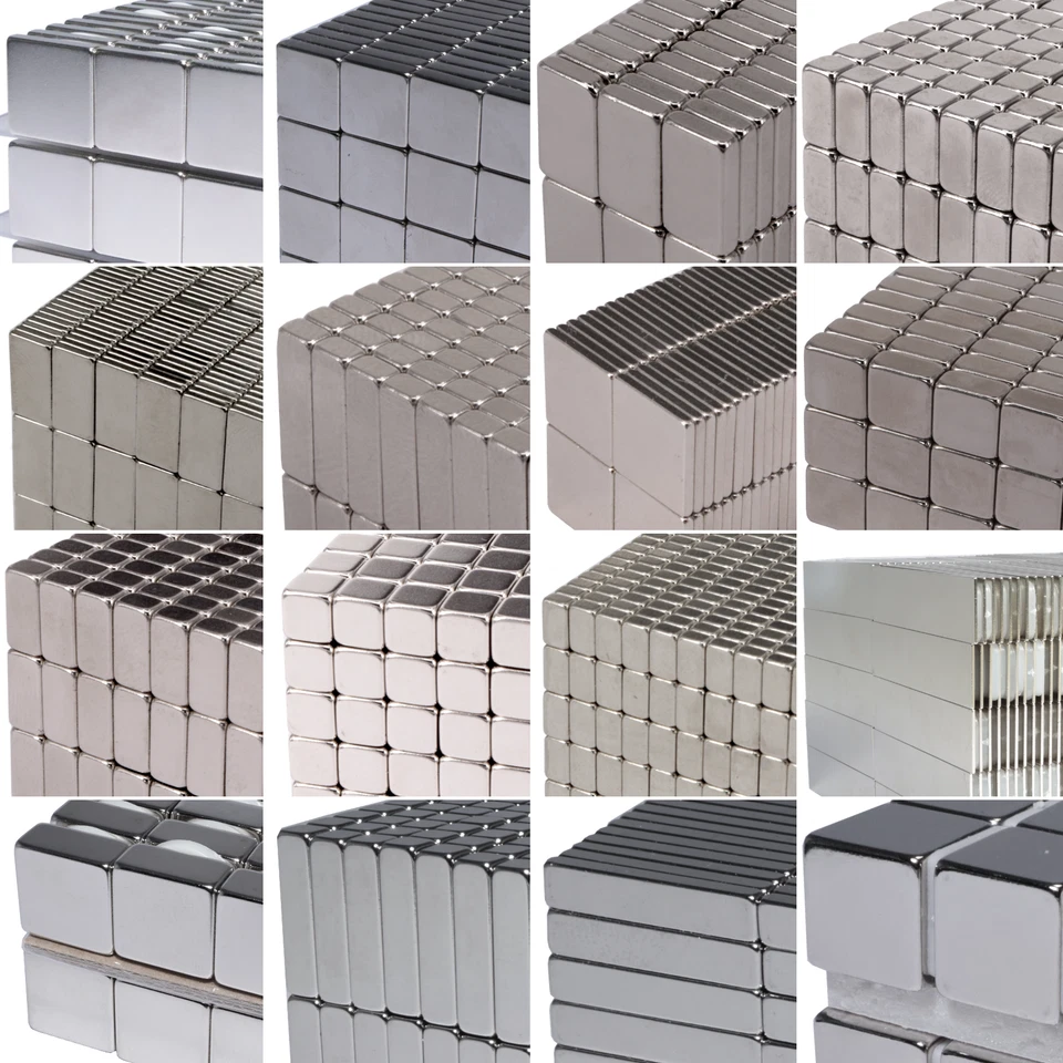 Neodym Magnete N52 Quader Magnet Plättchen Flache Scheiben Stabmagnet Eckig Mini