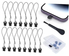 15PCS Anti Dust Plug Kit Compatible with For iPhone Lightning Charging Port