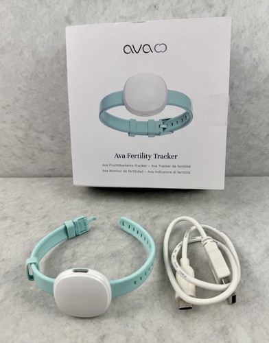 Ava Fertility Tracker Bracelet Model 2 Pre-Owned w/Charger Blue Strap Used READ