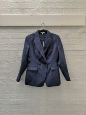 New Banana Republic Women's Captain Blazer Double Breasted Navy Blue Sz 4