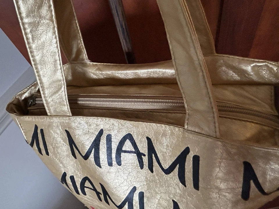 NWT Vintage Gold Robin Ruth Original Miami Bag Purse, Marriott Resorts Exclusive - Image 4 of 4