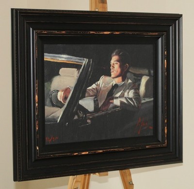 Fabian Perez Original Limited Edition Print in Gallery Frame 'Late Drive 2' + COA
