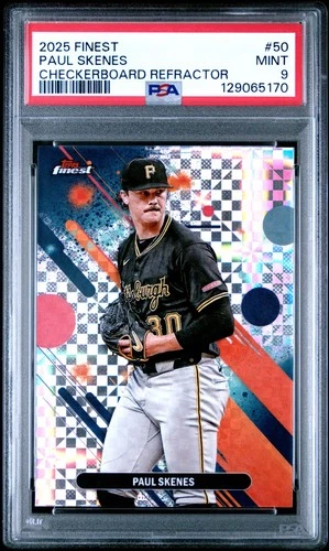 2025 Topps Finest Paul Skenes Checkerboard PSA 9 PITTSBURGH PIRATES
