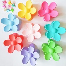8 Pcs Assorted Colors Flower Hair Claw Clips/Big Cute Daisy Hair Clips Strong...