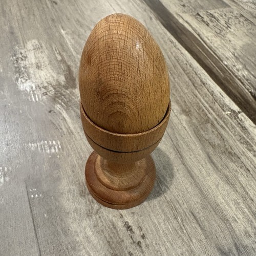 Handmade Wood Montessori Egg and Cup Wooden Toy