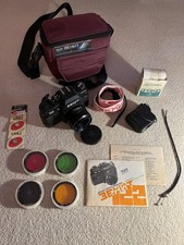 ZENIT 122 Fotoapparat, Helios M44 Objektiv, 4 Filtern, Umhängeriemen, Etui, Ausl