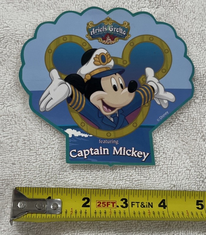 Ariel’s Grotto Featuring Captain Mickey Sticker From DCA