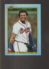 2020 BOWMAN CHROME RETRO RONALD ACUNA # 90B-RAJ