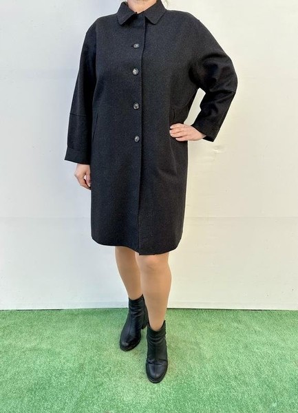 Women Bogner Coat Grey Cashmere 44 / XXL / 52