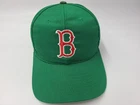 Vintage Boston Red Sox Snapback Hat Cap Men MLB Baseball Made in USA Green Red