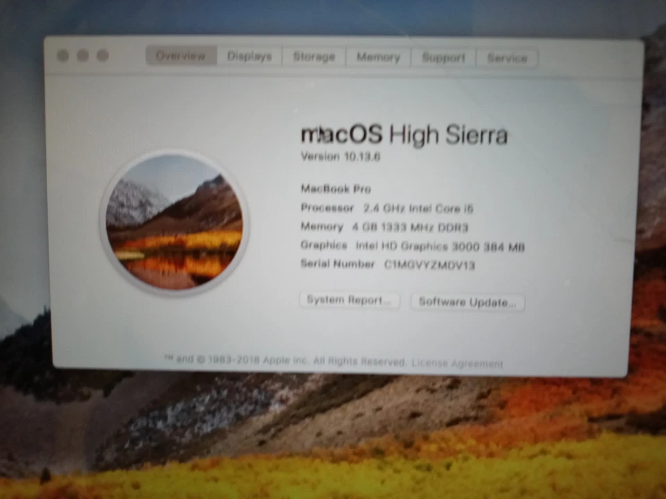 Apple MacBook Pro 13" A1278 2012 Intel i5 2.4 GHZ 4GB 256GB SSD LEER ESTADO Foto 2 de 4