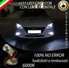 COPPIA LAMPADE FENDINEBBIA H11 LED CREE COB CANBUS PER MAZDA 3 BM 6000K