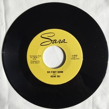 Gene Ski – Six Foot Down / Feelin' Bad 7", 45 RPM, Reissue