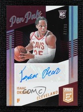 2020-21 Donruss Elite Pen Pals 77/99 Isaac Okoro #PP-IOK Auto 0d44
