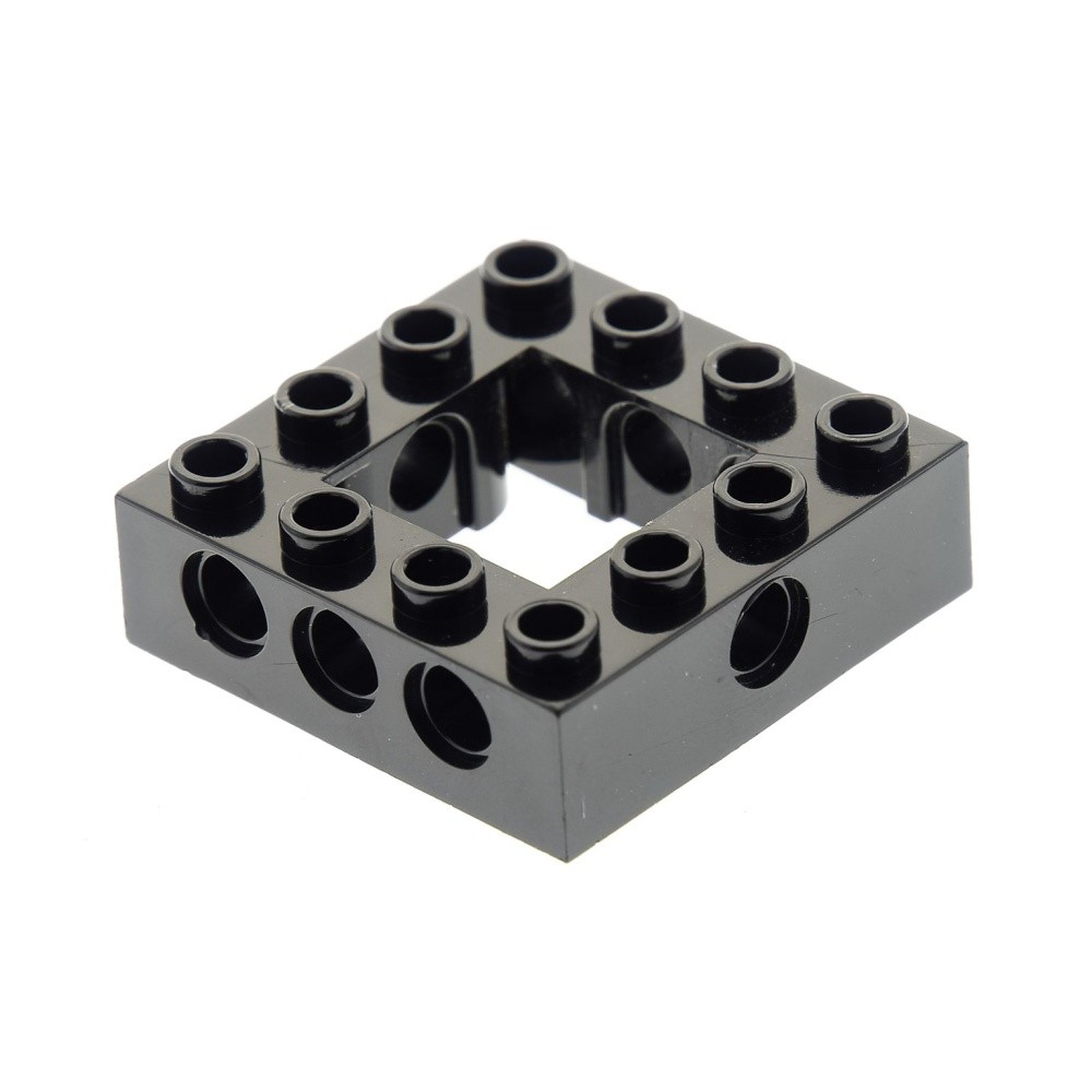 1x Lego Technic Building Brick Frame 4x4 Black Beam Dot 6222427 32324