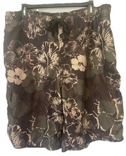 Men s Ocean Pacific Large Camo Swim Shorts Mesh Lining Drawstring Vacation Beach