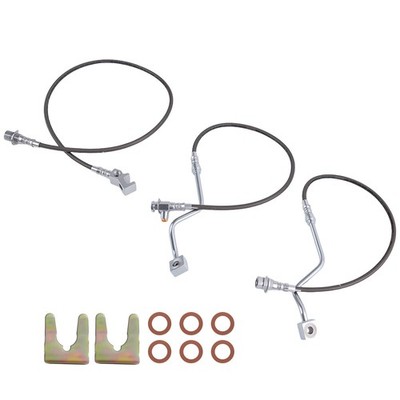 Extended Brake Lines Kit for Ford F-250 F-350 4WD 99-04 Stainless Steel