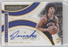 2021-22 Panini Immaculate Inaugural Ink Gold 2/10 Jericho Sims #ICN-JSN Auto s3g