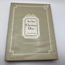 Vintage Christian Dior Les Bas Ultra Derby Brown Nylon Stockings 9 S New READ