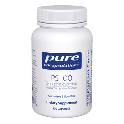 PS 100 Phosphatidylserine  120 Capsules Pure Encapsulations EXP 02/2029