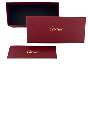 Authentic Cartier Sunglasses Empty Storage Box Red w/Care info | eBay