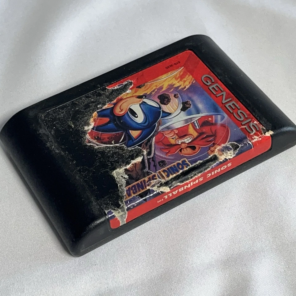 Sonic the Hedgehog Spinball (Sega Genesis, 1993) - Tested Cartridge Only - Image 3 of 4