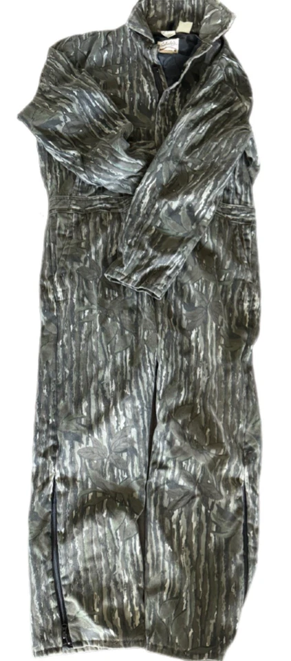 Cabelas Outdoor Gear Insulated Full Suit Mens XL Camo Fall Tree Realtree Zip USA - Image 2 of 3