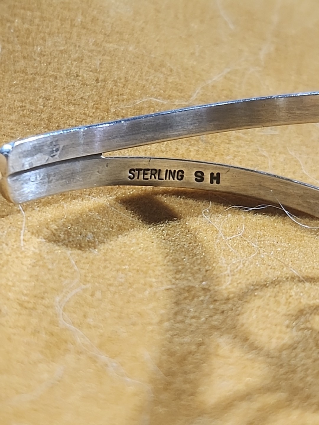 Sterling Silver Native Style Cuff Multiple Stone … - image 2