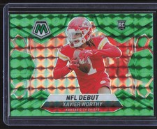 2024 Panini Mosaic - NFL Debut Xavier Worthy #285 Green Mosaic