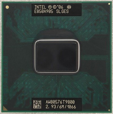 Intel Core 2 Duo Mobile T9800 SLGES 2.93 GHz 6MB 1066MHz Processor Dual-Core CPU