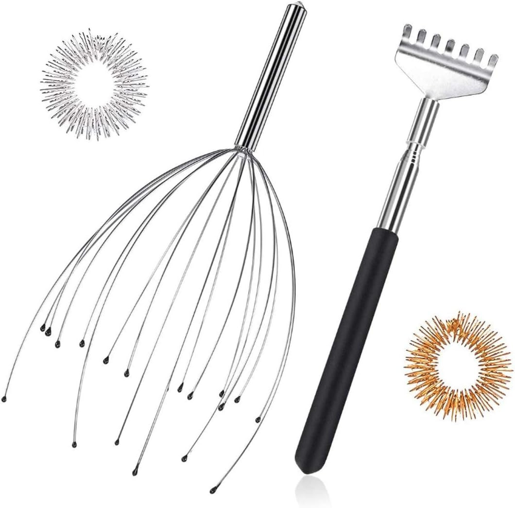 Strumento Massaggio Cuoio Capelluto 20 Braccia Inox - Qualità Premium