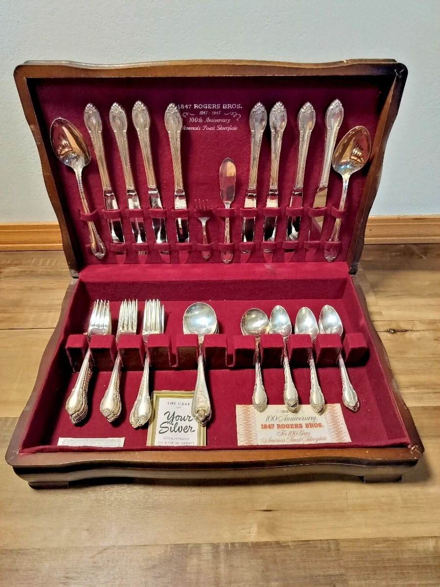 1847 Rogers Bros Antique US Silver-Plated Flatware-Sets for sale