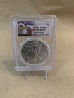 2014 PCGS MS70 Silver Eagle First Strike Eagle Label U.S. 1oz Silver Coin