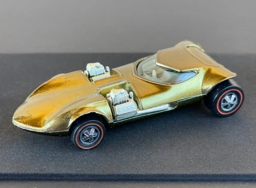 Vintage Hot Wheels Redline 1969 Olive Twinmill - White Int., BLISTER PULL! MINT-