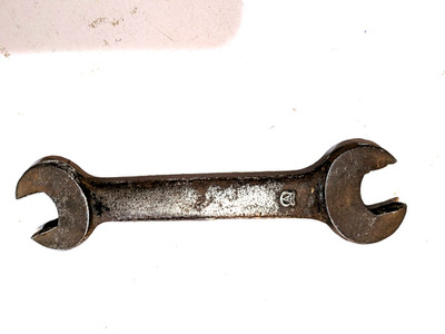 Vintage Early Vlchek 9/16''X3/4'' Open End Wrench, V Shield Logo Tool USA