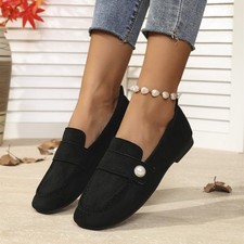 Women's Penny Loafers Comfort Lightweight Walking Flats Slip On Casual Shoes