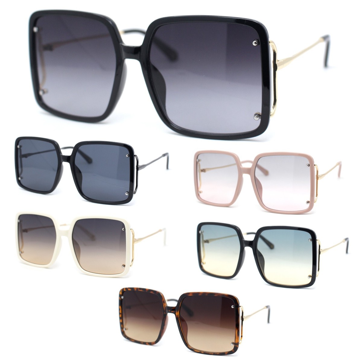 Classic Womens Butterfly Rectangle Oversize Fashion 